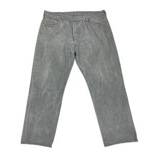 Levis 501 Jeans Mens 40x30 Gray Straight Fit Denim‎ Button Fly Retro Y2K Classic